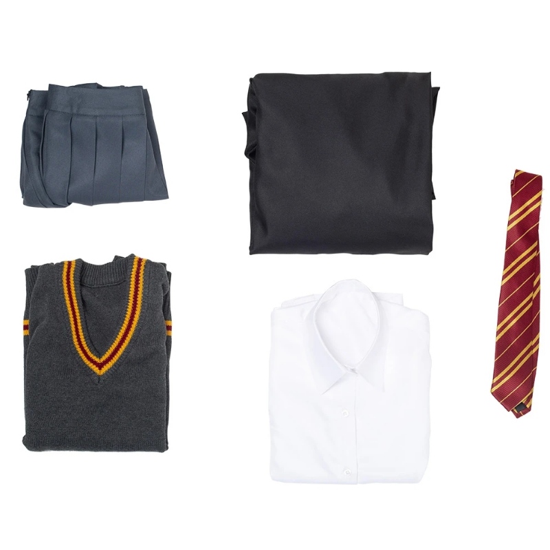 Harry Potter Hermione Granger Gryffindor School Cosplay Vásároljonnagykereskedelmi Halloween jelmezek ömlesztett