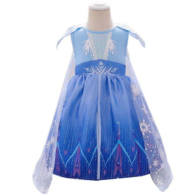 Baige lányok Nyári ruha újszülött Elsa 2 kék lány party ruha BX1730