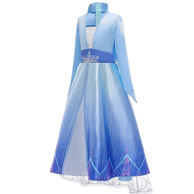 Legújabb gyerekek hírességek ruhái Elsa hercegnő ruhát viselnek Halloween jelmezek lányoknak