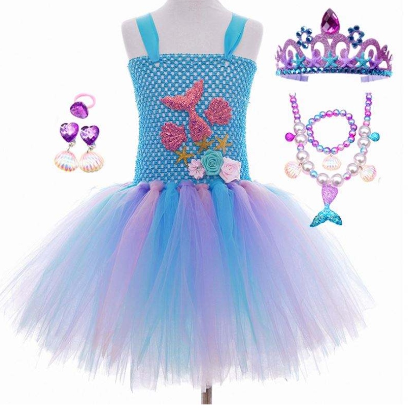 2022 A legjobban eladott gyerekek Halloween cosplay jelmezruhák tutu kis sellő jelmez HCMM-017