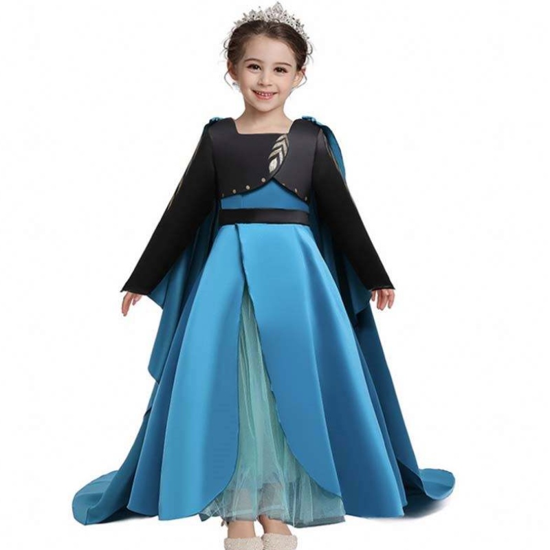 Queen Coronation jelmez Új Elsa 2 lány ruha Elsa öltözködési gyermekek HCGD-035
