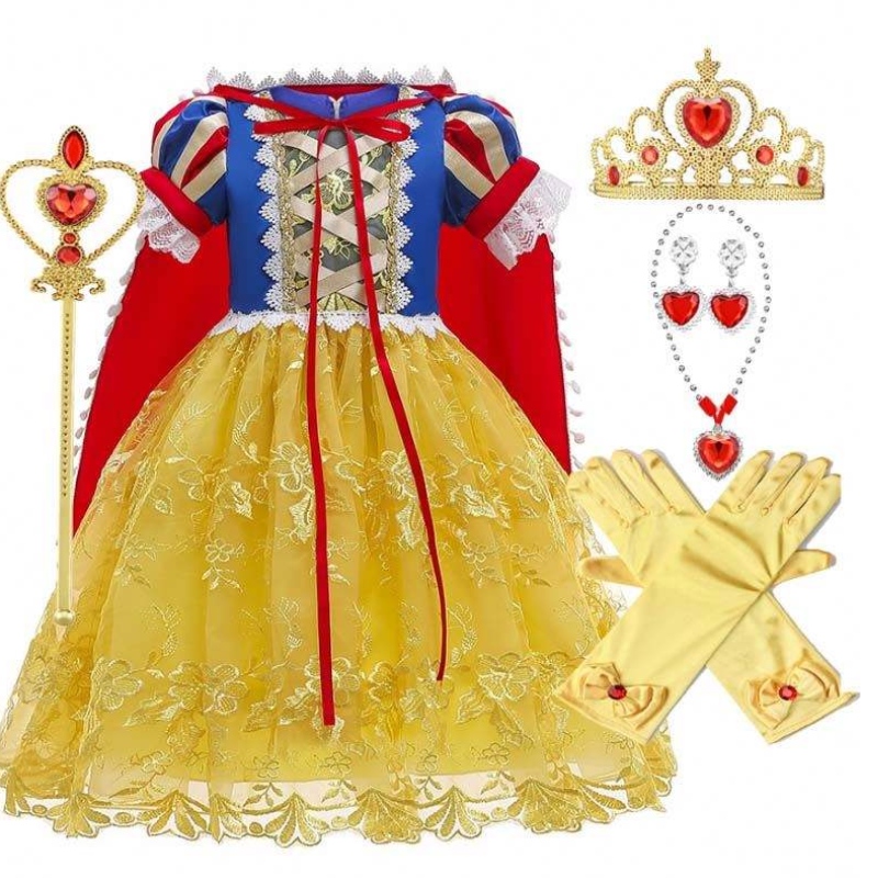 2022 új Sofia Aurora Hófehérke Elsa Rapunzel jelmez ruha Halloween cosplay lány hercegnő ruha hCSW-009