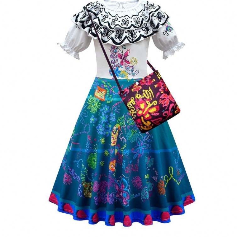 Halloween cosplay ruháknői felnőtt hercegnő ruhák Mirabel Isabella Encanto felnőtt jelmez HCIS-017
