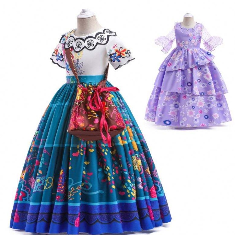 Nők Halloween Suits cosplay jelmezruhás ruhák Mirabel ruha encanto jelmez felnőtt hcis-009