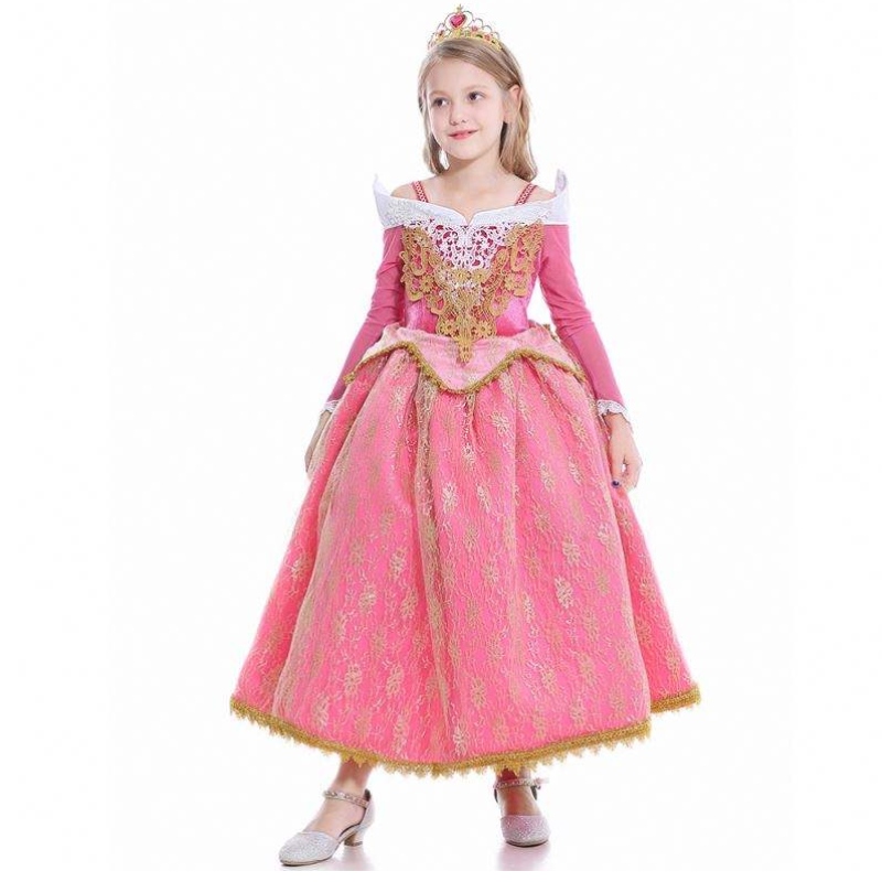 Baige 2021 új lányok cosplay elsa ruhák gyerekek ruha ruhák poliészter minta anna hercegnő party ruha