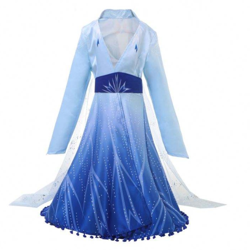 Új érkezés Elsa fagyasztott ruha hercegnő Elsa jelmez lányoknak