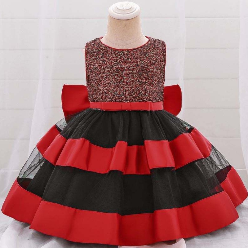 Kiváló minőségű gyerekek ruhadarabok gyerekek Frock Design jelmezek kislány keresztelő ruha L1919XZ