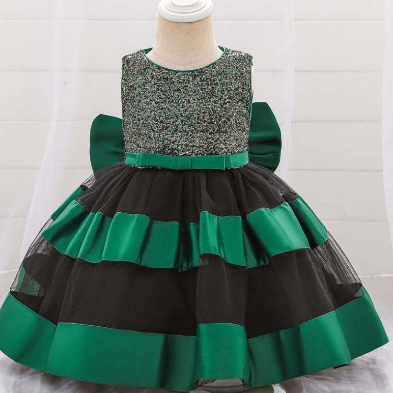 Kiváló minőségű gyerekek ruhadarabok gyerekek Frock Design jelmezek kislány keresztelő ruha L1919XZ