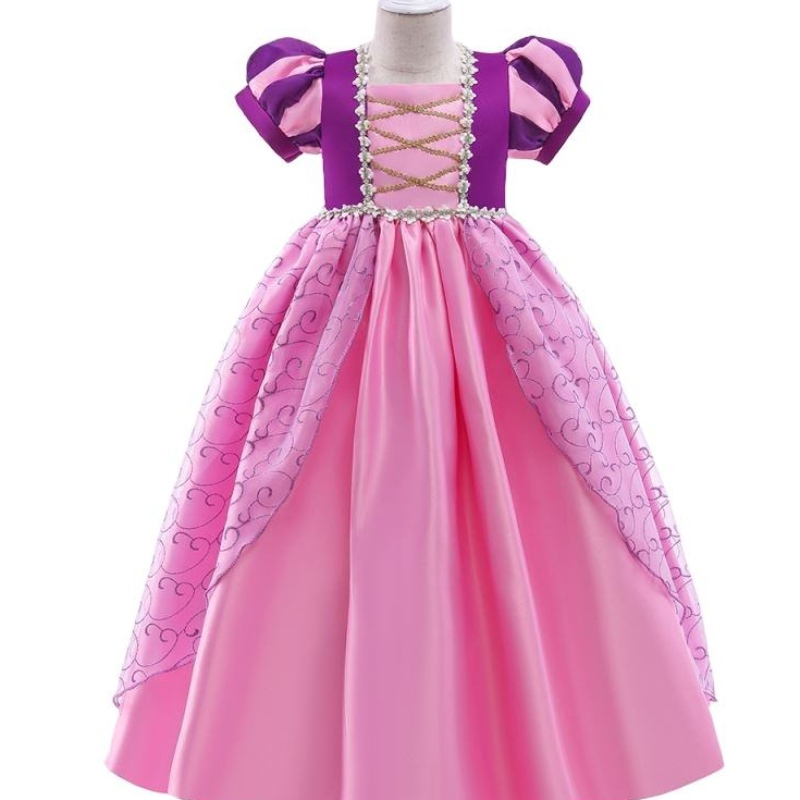 Baige új gyerekek Halloween jelmezek lány lila Rapunzel Sofia Snow Queen cosplay hercegnő ruha