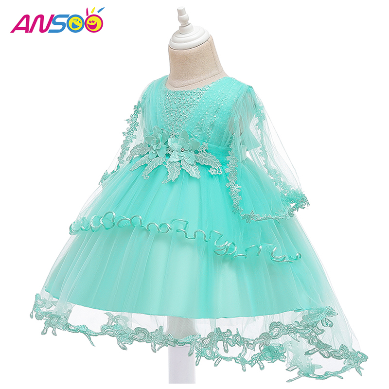 Ansoo hercegnő virág lány ruhanyári tutu esküvői születésnapi party gyerekek lányok lányoknak gyermekeknek jelmez tinédzser prom design