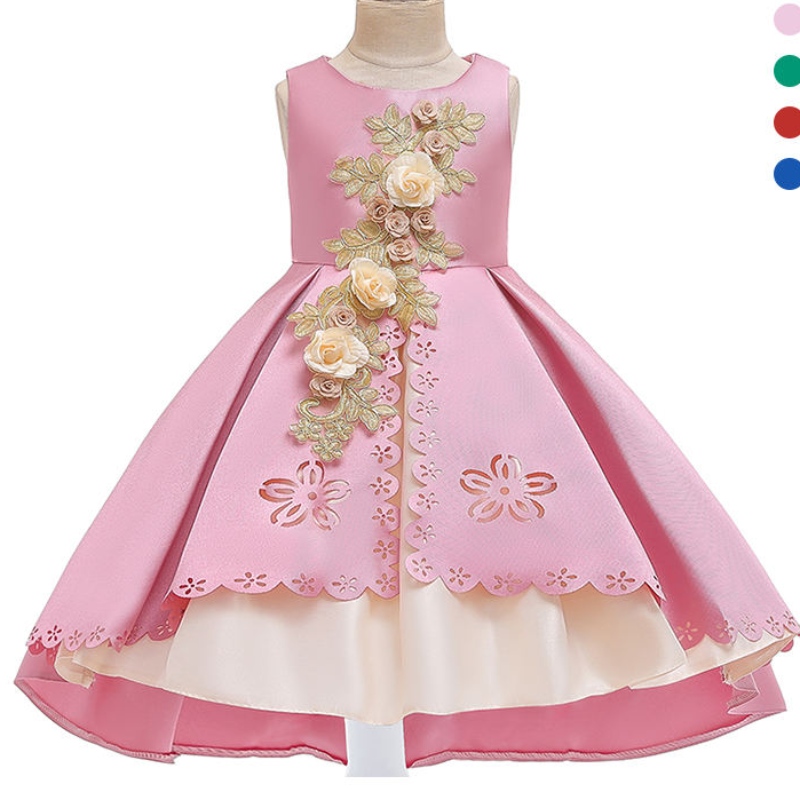 Ansoo Elegáns kék tutu ruhák lányoknak Party Wear Gyerek estélyi ruhák lány 8 éves bolyhos virág gyerekek esküvői ruha