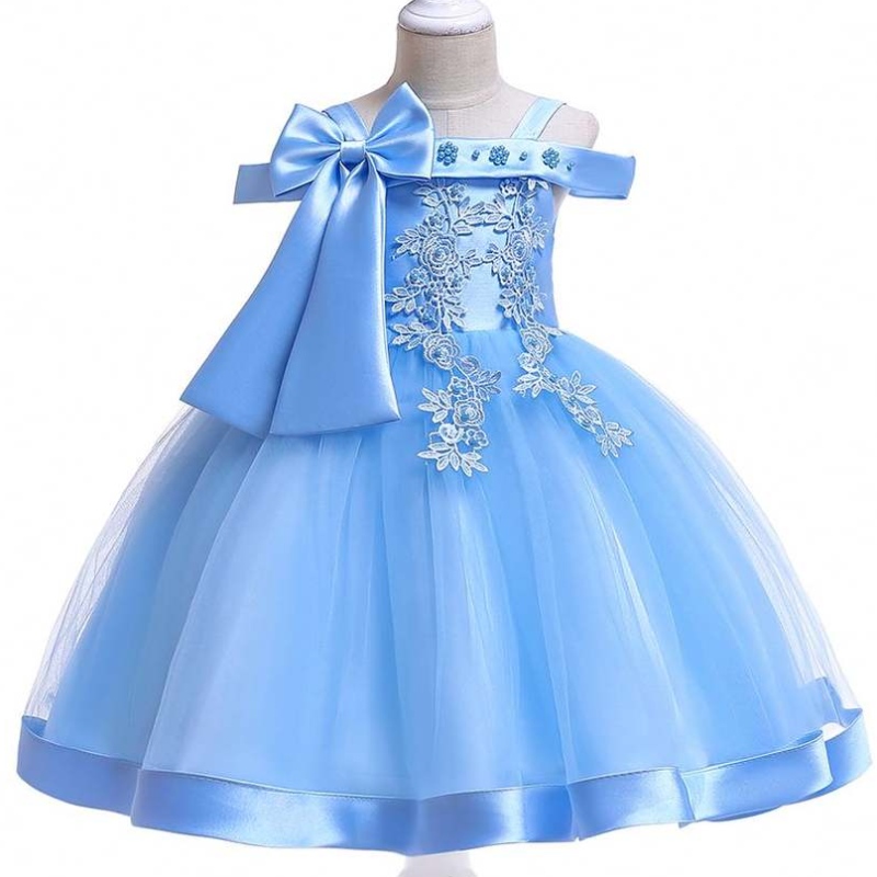 Baige új Frock Kids Party ruha újszülött virág lány telihold születésnapi ruhák l5081xz