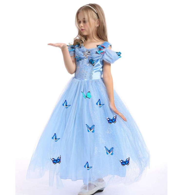 Baige bestseller kislány ruházati gyerekek cosplay hercegnő Elsa anna divat lány jelmez ruhák hosszú ruha