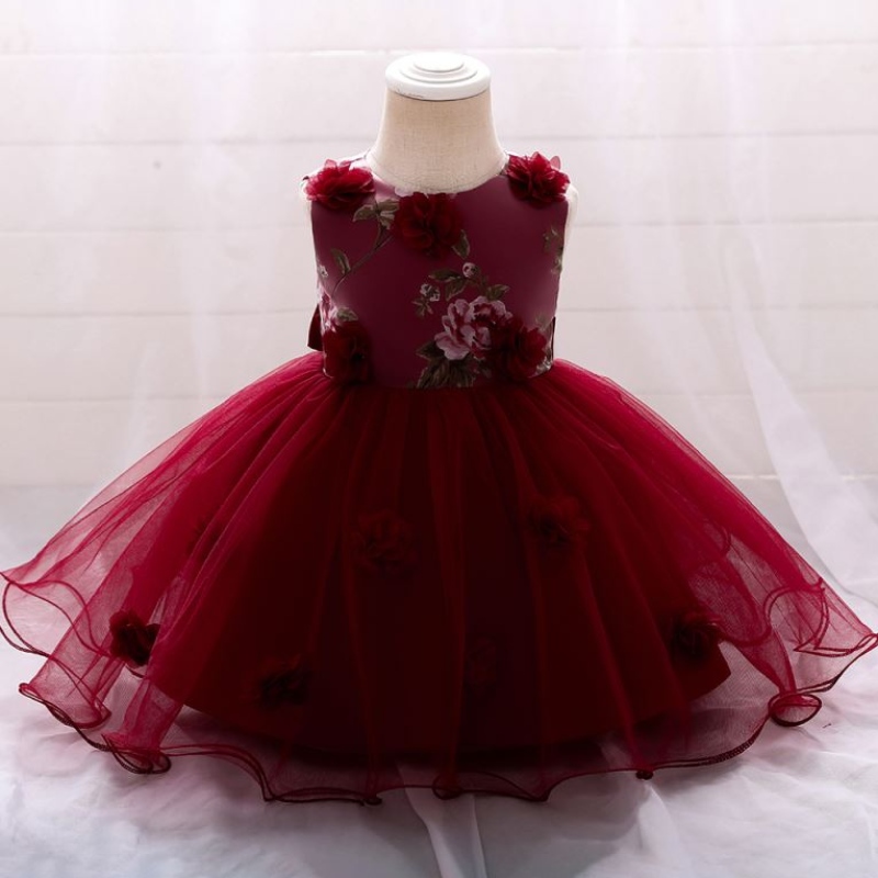 Forró eladás Baby Summer Girl Party ruha Gyerekek Születésnapi esküvői ruha 3-24 méterre viselni L1909xz