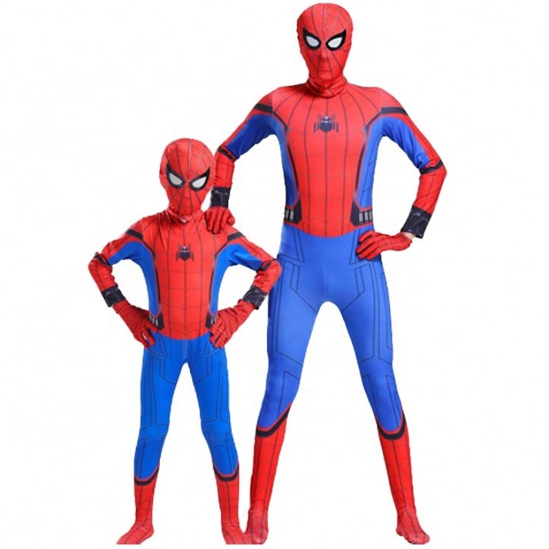 TV-film játék Bodysuit szülő-gyermekek párhuzamos univerzum fekete pók jumpsuit felnőtt anime cosplay pókan halloween jelmez
