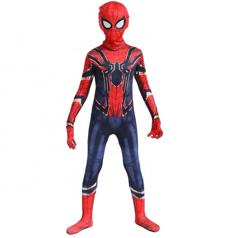 Nagykereskedelmi klasszikus divatos fekete&red Halloween Suit Anime TV&movie gyerek rajzfilm ruházat Pókember teljesítmény jelmezek jumpsuits