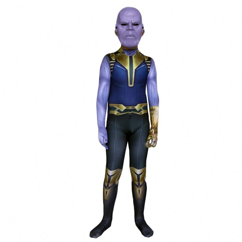 Infinity háború Avenger szűk jumpsuit bodysuit Halloween gyerekek&men ördög film film cosplay gyár ellátás Thanos jelmez maszkkal