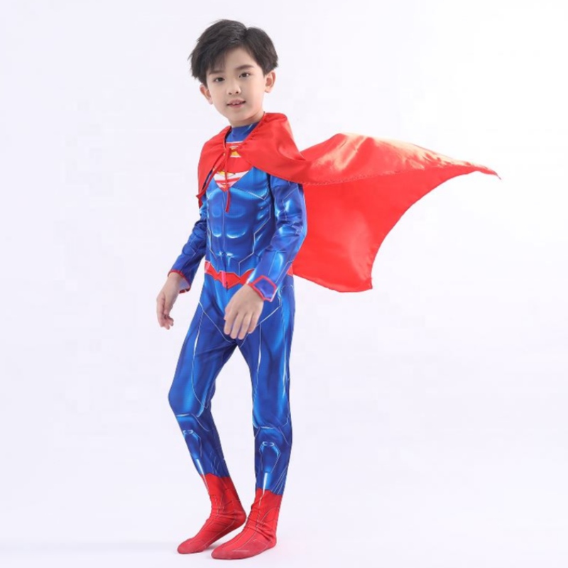 Kínai gyár szülő-gyermekek párhuzamos tv&movie szuperhős cosplay jelmez Halloween ruhák jelmez de szuper ember a fok