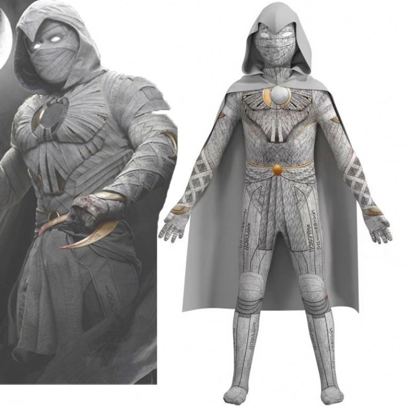 Új tervezési TV&movie jelmezek Halloween ruhák gyerekek szuperhős jelmezek holdknight cosplay jelmezek