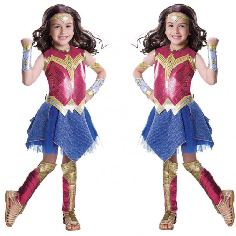 Új tervező gyerekek jelmezek gyerekek szuperhős jelmezek Wonder Woman cosplay jelmezek lányoknak