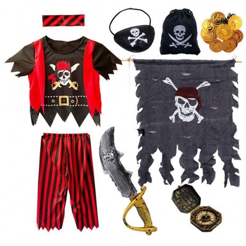 Halloween szerepjáték öltözködjön a fiúk gyerekek kalóz jelmez szempech kalóz-cutlas dghc-079