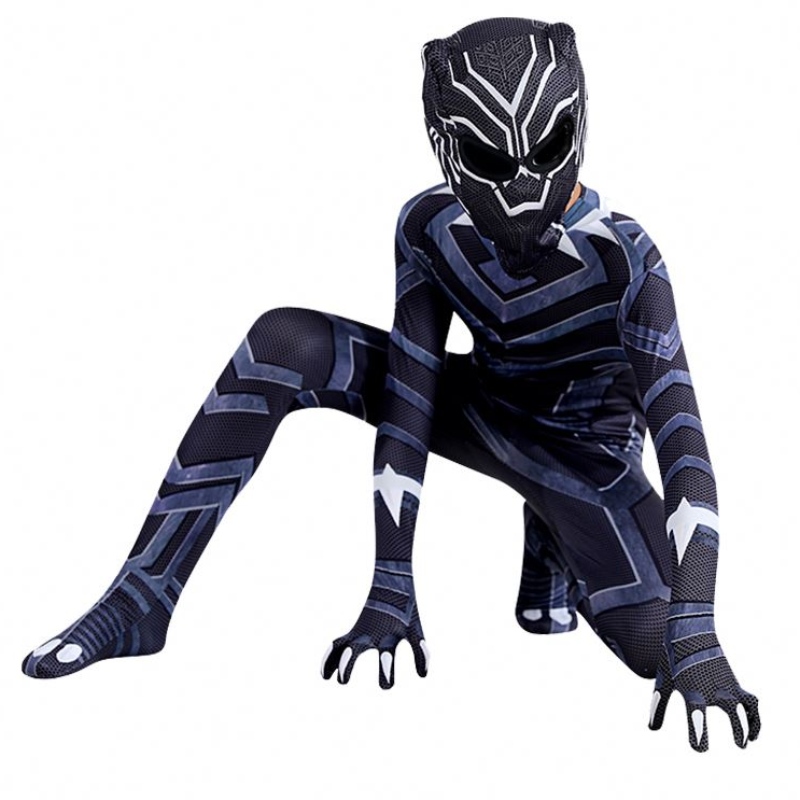 Gyerekek jelmezek cosplay ruházat fekete párduc bodyuit marvel szuperhős jelmezek party