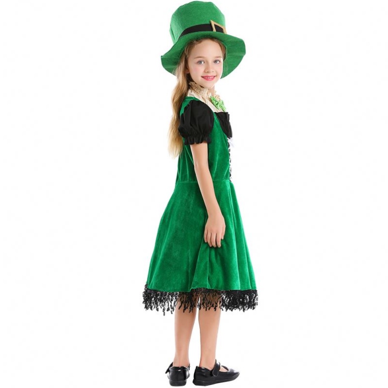 Kiváló minőségű elf gyermekek cosplay divatos buli ruha carnival leprechaun St. Patricknapi Halloween cosplay jelmeze