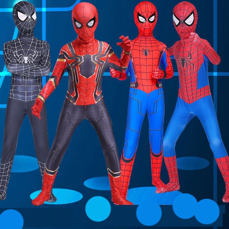 Piros fekete pókember jelmez pók ember öltöny pók-ember jelmezek gyerekek pók-ember cosplay ruházat halloween jelmez