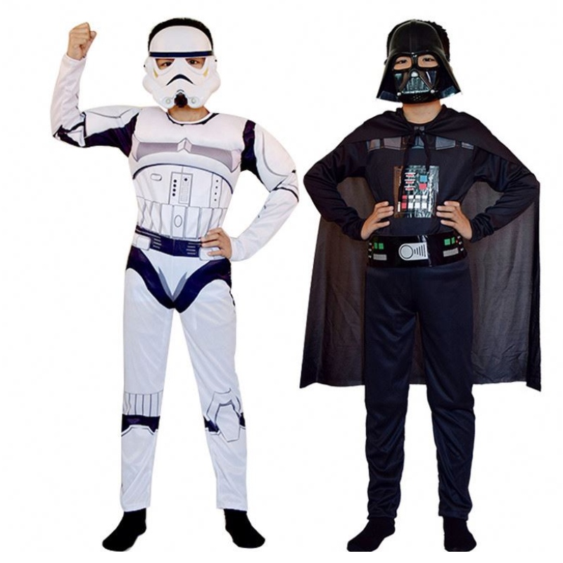 Trooper Skywalker cosplay jelmez gyerekek fiúk Halloween Carnival Party ruhák Cape Mask