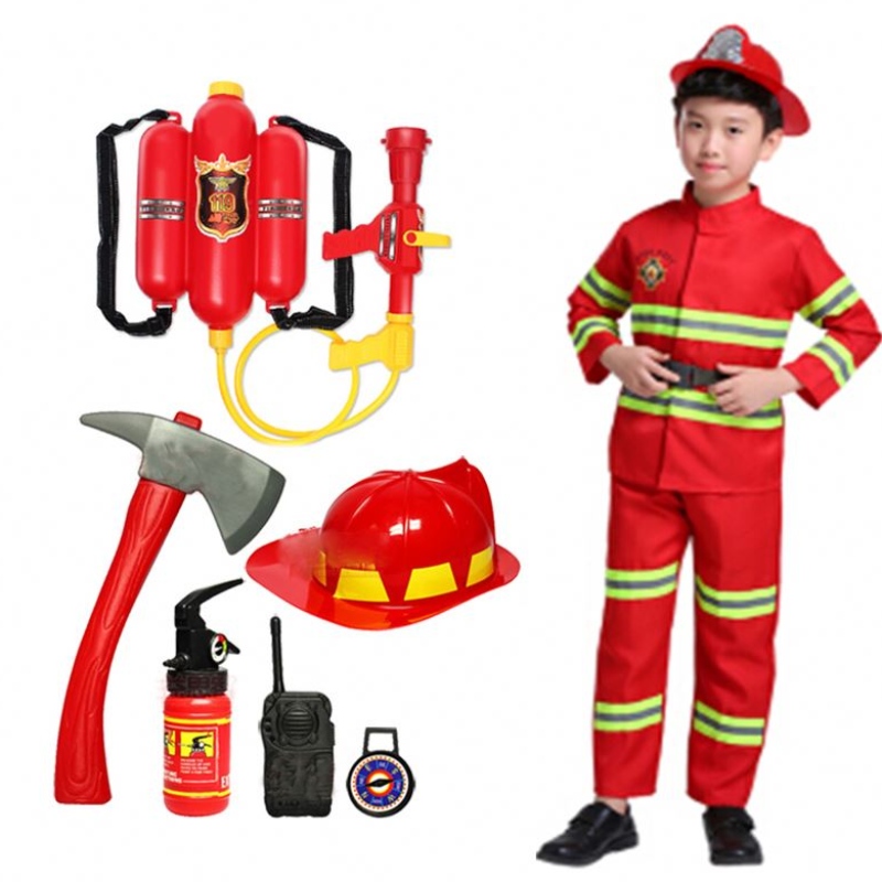 2021 Halloween cosplay gyerekek tűzoltó egyenruhás gyermekek Sam tűzoltó szerepe Work ruha öltöny fiú lány előadó buli jelmezek jelmezek