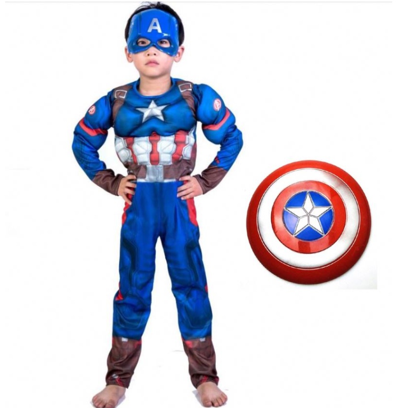 Fiú szuperhős gyerekek izomkapitány jelmez gyermek cosplay szuper halloween jelmezek gyerekeknek fiúk lányoknak