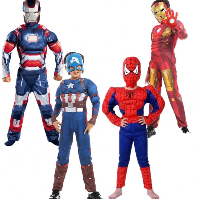 Iráni kapitinsamerica pókember izom gyermekek halloween jelmez szuperhős tv&movie cosplay jelmez
