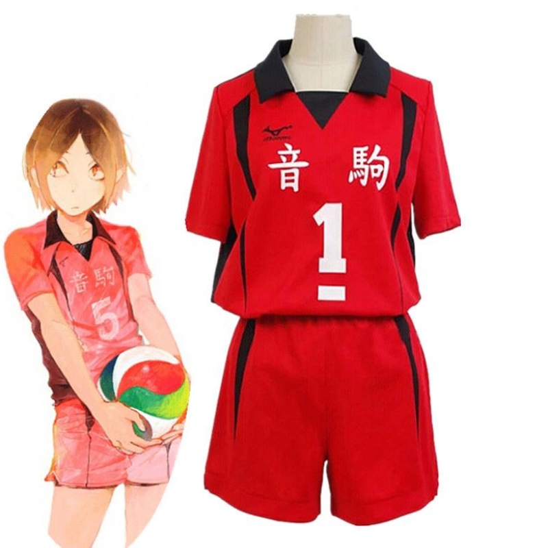 Felnőtt Haikyuu Nekoma Középiskola#5 1 Kenma Kozume Kuroo Tetsuro Cosplay Haikiyu Volley Ball Team Jersey Sportswear egyenruhát