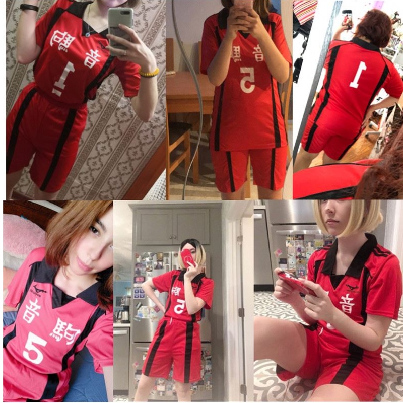 Felnőtt Haikyuu Nekoma Középiskola#5 1 Kenma Kozume Kuroo Tetsuro Cosplay Haikiyu Volley Ball Team Jersey Sportswear egyenruhát