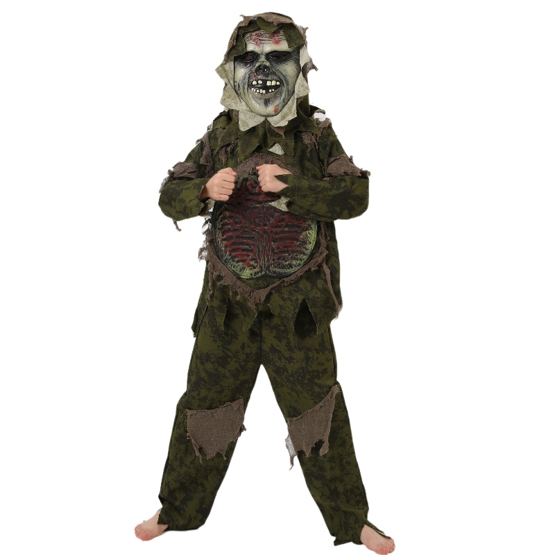 Gyerek Halloween zombi jelmez cosplay coy szörny jelmezhorror maszk zombi ruhák